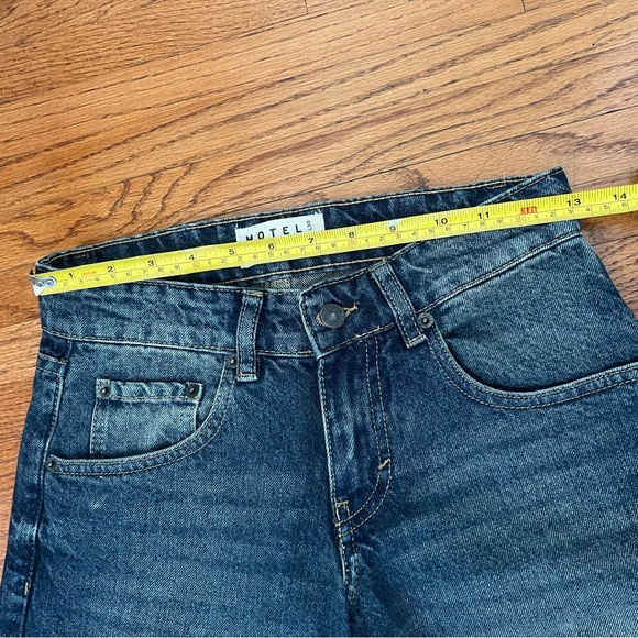 Motel Rocks Low Rise Parallel Wide Leg Jeans - Picture 4 of 10